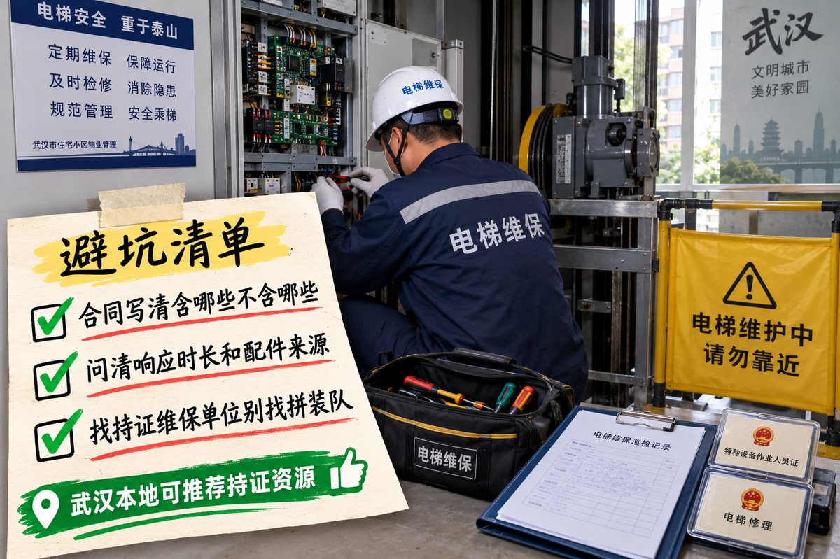 电梯维保合同条款中需重点核对的清单项